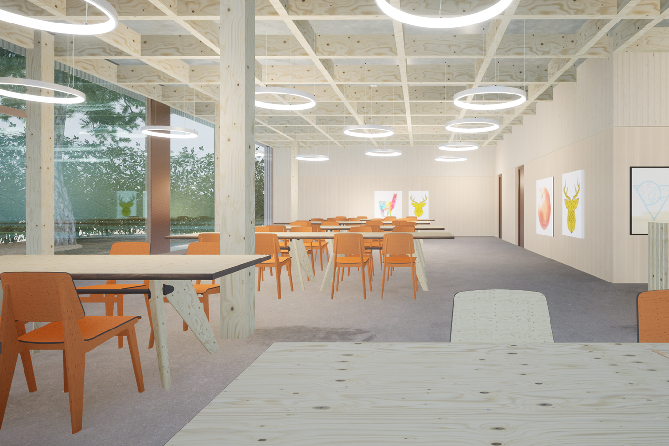 Mensa Grundschule Interieur